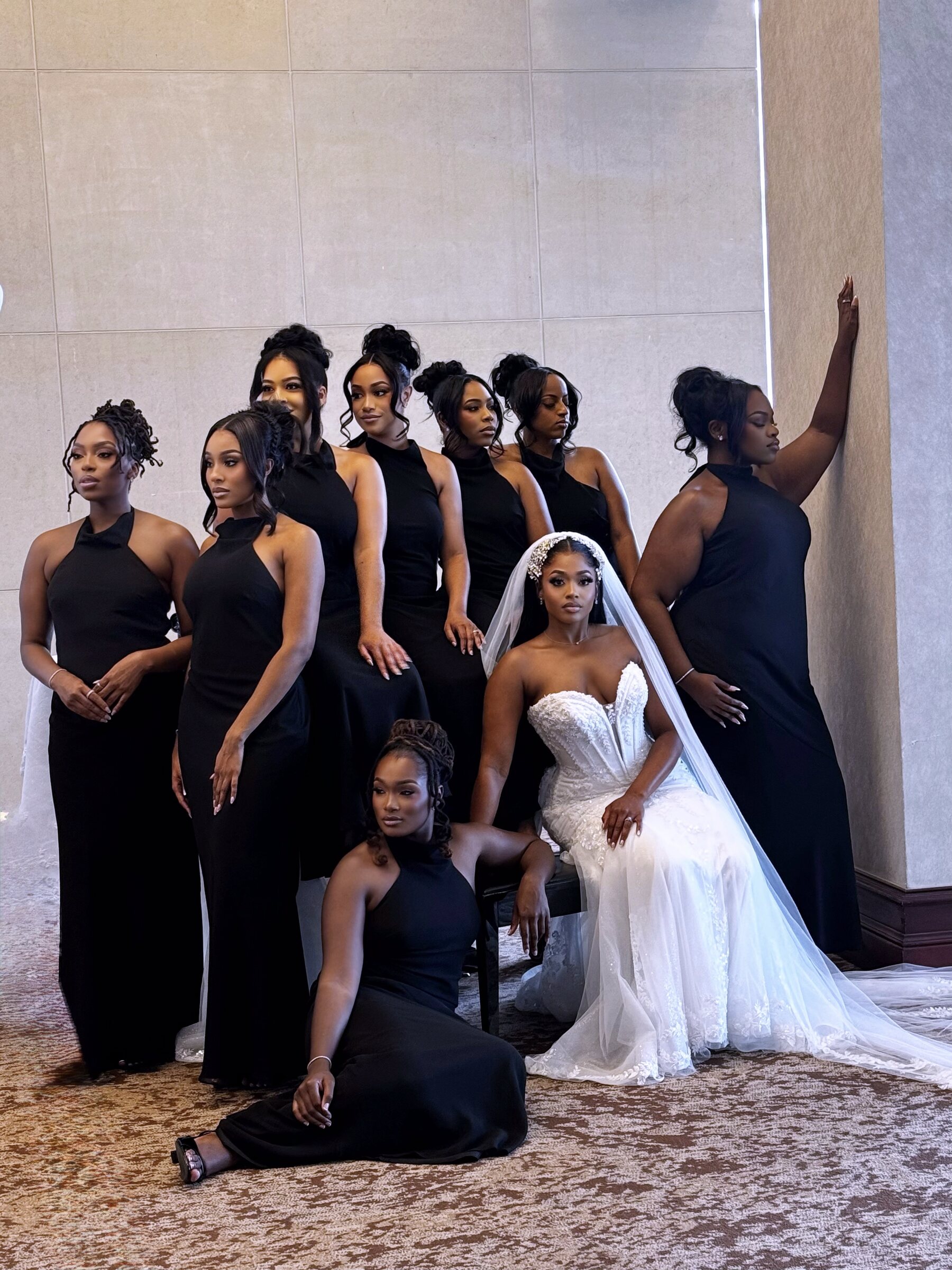 Bridal party makeup by Mrz Stamens